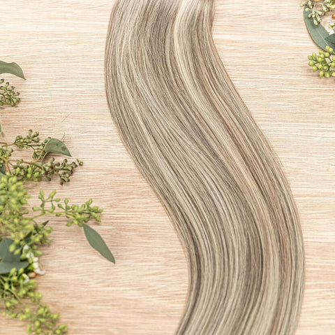 ALDER NATURAL TAPE Alder weft is a 22" piano weft featuring natural-toned level 7 ash and neutral level 10 warm blonde shades. In addition to this weft, we also offer natural tape hair extensions that are seamless and blendable, designed to enhance your h