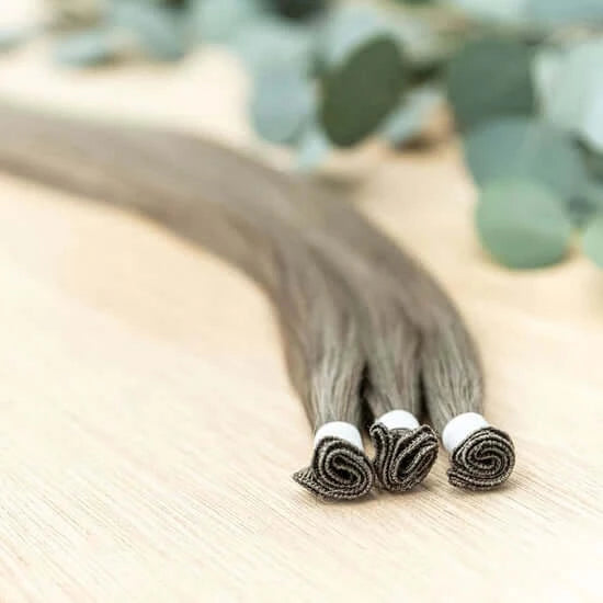 30 INCH CUSTOM HANDTIED NOW SOLD IN 100 GRAM BUNDLE PACKS WITH 5 WEFTS IN EACH ORDER. CUSTOM ORDERS MAY TAKE 2 WEEKS FOR ORDERING PLUS SHIPPING TO ARRIVE. HANDTIED HAIR EXTENSIONS ARE A LUXURY EXTENSION AS THEY ARE THE MOST NATURAL & ORGANICALLY MADE WITH