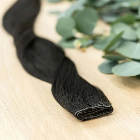 28 INCH CUSTOM HIBER NOW SOLD IN 100 GRAM BUNDLE PACKS WITH 2 WEFTS IN EACH ORDER. CUSTOM ORDERS MAY TAKE 2 WEEKS FOR ORDERING PLUS SHIPPING TO ARRIVE. HIBER WEFTS CAN BE CUSTOM SIZED, CUT, NO RETURN EDGE HAIR AND HAVE A SEAMLESS FINE ROOT BASE. OUR CUSTO