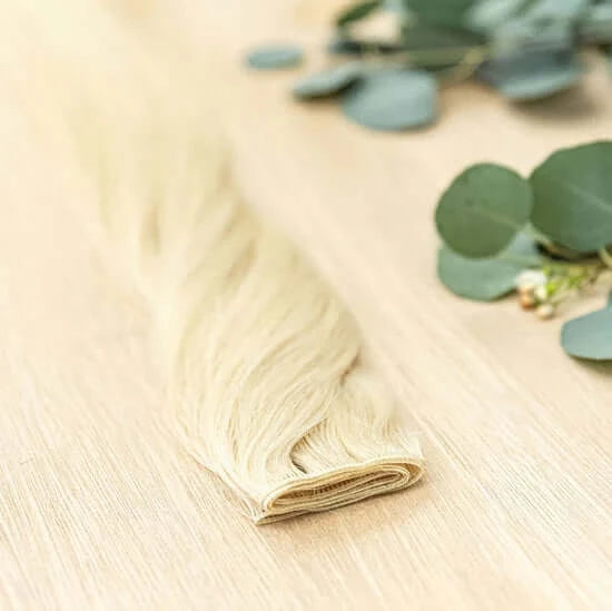 30 INCH CUSTOM HIBER NOW SOLD IN 100 GRAM BUNDLE PACKS WITH 2 WEFTS IN EACH ORDER. CUSTOM ORDERS MAY TAKE 2 WEEKS FOR ORDERING PLUS SHIPPING TO ARRIVE. HIBER WEFTS CAN BE CUSTOM SIZED, CUT, NO RETURN EDGE HAIR AND HAVE A SEAMLESS FINE ROOT BASE. OUR CUSTO