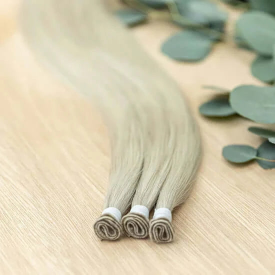 30 INCH CUSTOM HANDTIED NOW SOLD IN 100 GRAM BUNDLE PACKS WITH 5 WEFTS IN EACH ORDER. CUSTOM ORDERS MAY TAKE 2 WEEKS FOR ORDERING PLUS SHIPPING TO ARRIVE. HANDTIED HAIR EXTENSIONS ARE A LUXURY EXTENSION AS THEY ARE THE MOST NATURAL & ORGANICALLY MADE WITH