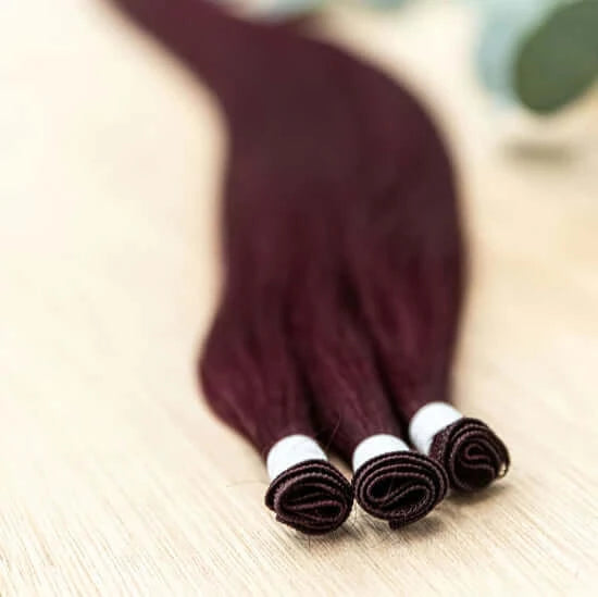 30 INCH CUSTOM HANDTIED NOW SOLD IN 100 GRAM BUNDLE PACKS WITH 5 WEFTS IN EACH ORDER. CUSTOM ORDERS MAY TAKE 2 WEEKS FOR ORDERING PLUS SHIPPING TO ARRIVE. HANDTIED HAIR EXTENSIONS ARE A LUXURY EXTENSION AS THEY ARE THE MOST NATURAL & ORGANICALLY MADE WITH