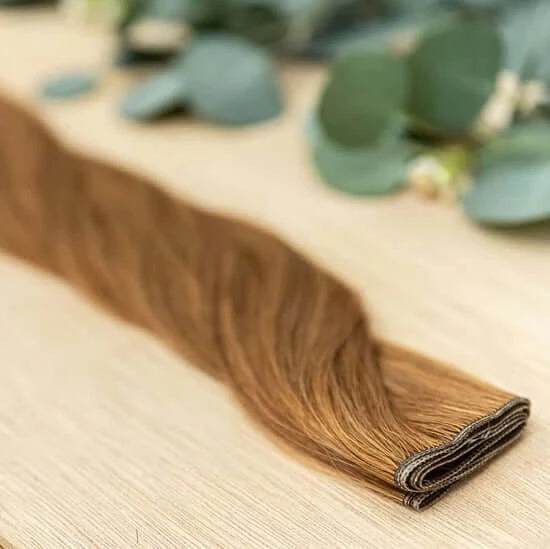 28 INCH CUSTOM HIBER NOW SOLD IN 100 GRAM BUNDLE PACKS WITH 2 WEFTS IN EACH ORDER. CUSTOM ORDERS MAY TAKE 2 WEEKS FOR ORDERING PLUS SHIPPING TO ARRIVE. HIBER WEFTS CAN BE CUSTOM SIZED, CUT, NO RETURN EDGE HAIR AND HAVE A SEAMLESS FINE ROOT BASE. OUR CUSTO