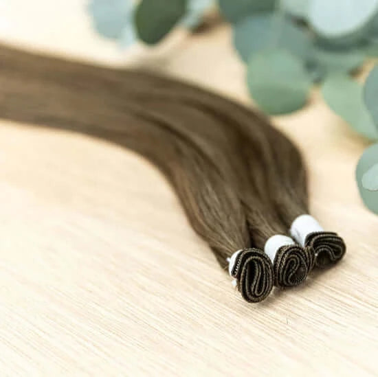 30 INCH CUSTOM HANDTIED NOW SOLD IN 100 GRAM BUNDLE PACKS WITH 5 WEFTS IN EACH ORDER. CUSTOM ORDERS MAY TAKE 2 WEEKS FOR ORDERING PLUS SHIPPING TO ARRIVE. HANDTIED HAIR EXTENSIONS ARE A LUXURY EXTENSION AS THEY ARE THE MOST NATURAL & ORGANICALLY MADE WITH